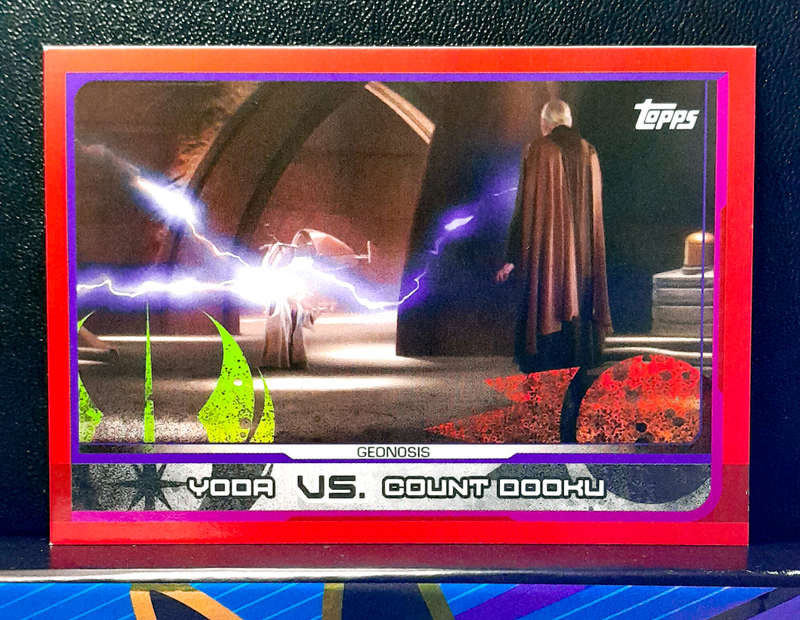 Topps Journey to Star Wars: The Last Jedi  - Yoda Vs COund Dooku -  (NM) 2017
