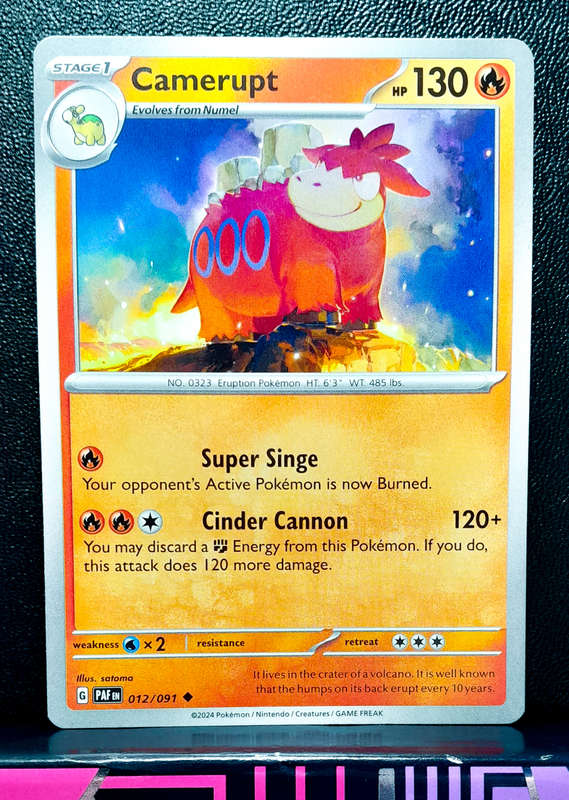 Pokemon Card - Camerupt 012/193 - Paldean Fates
