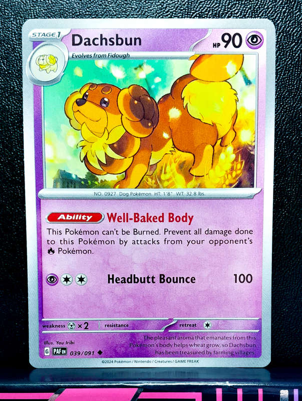 Pokemon Card - Dachsbun 039/193 - Paldean Fates