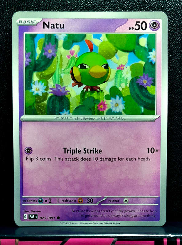 Pokemon Card - Natu 025/193 - Paldean Fates