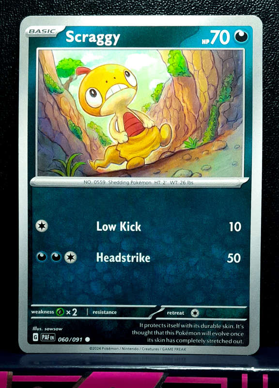 Pokemon Card - Scraggy 060/193 - Paldean Fates