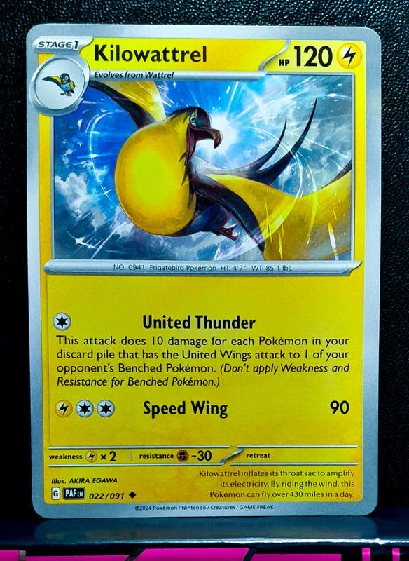Pokemon Card - KIlowattrel 022/193 - Paldean Fates