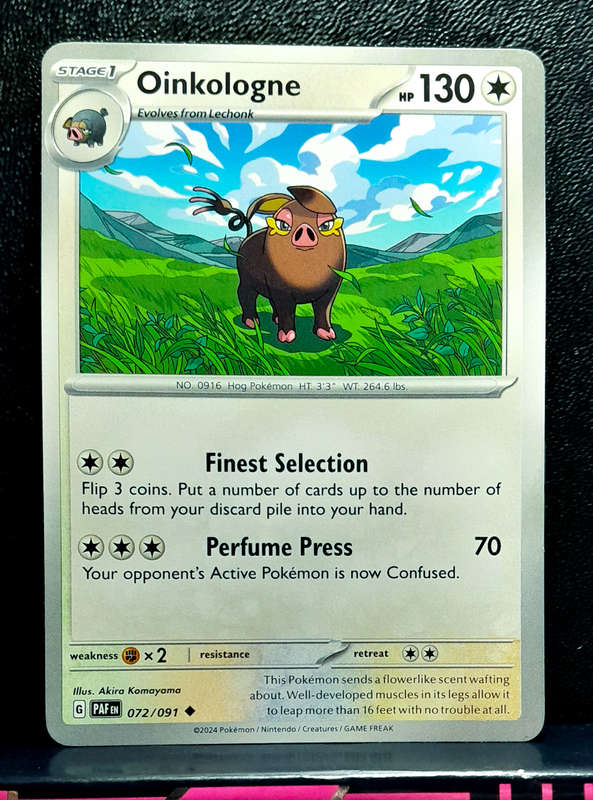 Pokemon Card - OInkologne 072/193 - Paldean Fates