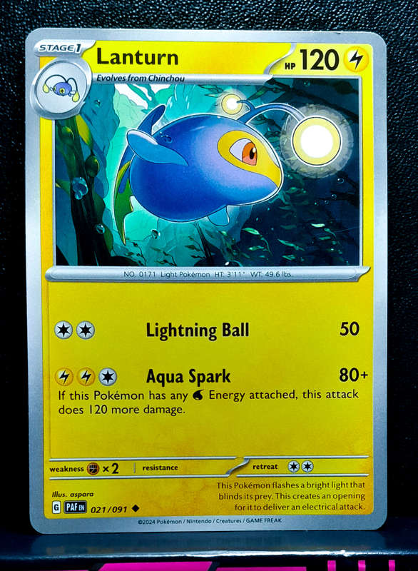 Pokemon Card - Lanturn 021/193 - Paldean Fates