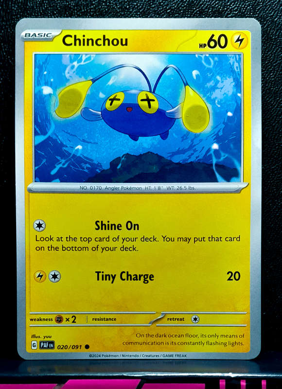 Pokemon Card - Chinchou 020/193 - Paldean Fates