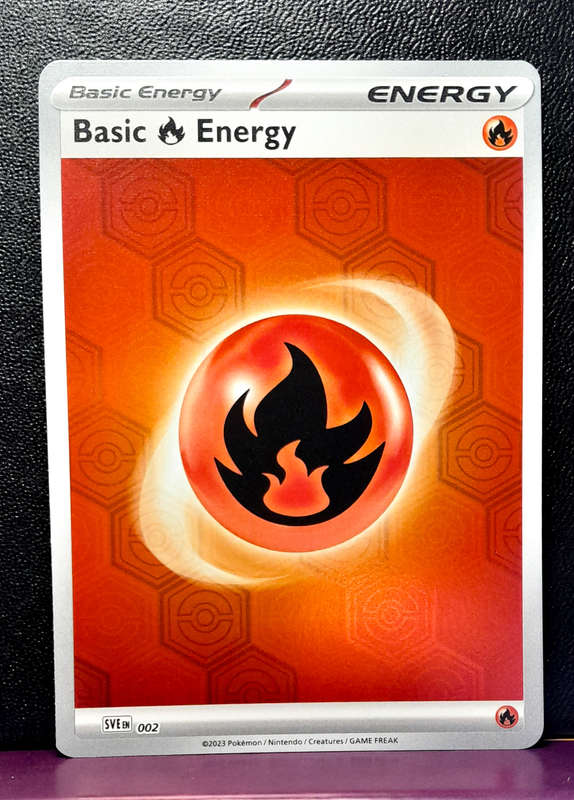 Pokemon Cards - Reverse Holofoil Fire Energy 002 - Shrouded Fable (NM)