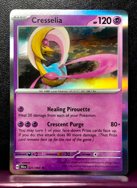 Pokemon Cards - Cresselia 021/064 - Holofoil Rare  - Shrouded Fable (NM)