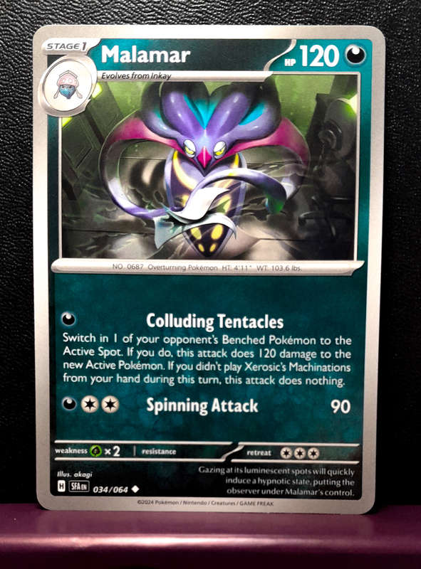 Pokemon Cards - Malamar 034/064 - Shrouded Fable (NM)