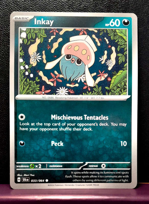 Pokemon Cards - Inkay 033/064  - Shrouded Fable (NM)