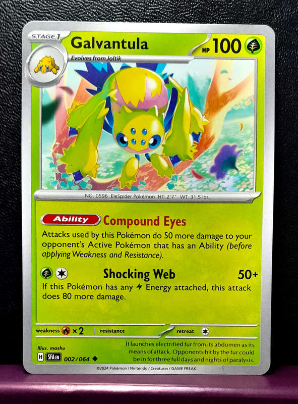 Pokemon Cards - Galvantula 002/064  - Shrouded Fable (NM)