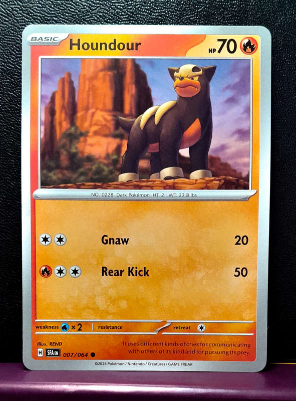 Pokemon Cards - Houndour 007/064  - Shrouded Fable (NM)