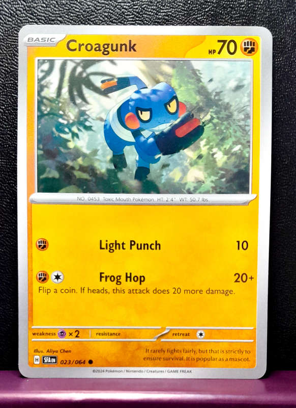 Pokemon Cards - Croagunk 023/064  - Shrouded Fable (NM)