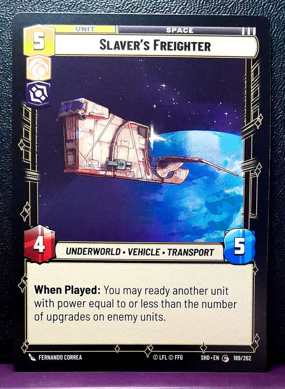 Star Wars Unlimited - Shadows of the Galaxy - Slaver's Freighter 189/262 - NM