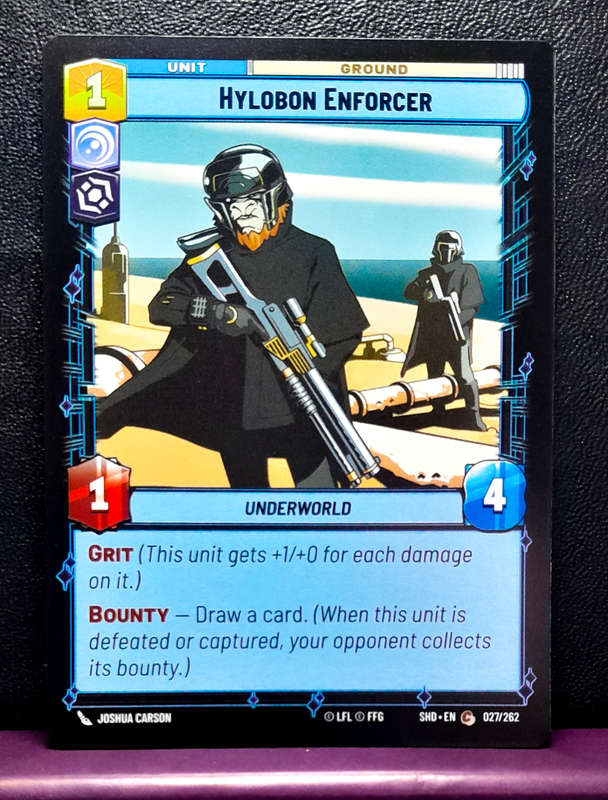 Star Wars Unlimited - Shadows of the Galaxy - Hylobon Enforcer 027/262 - NM