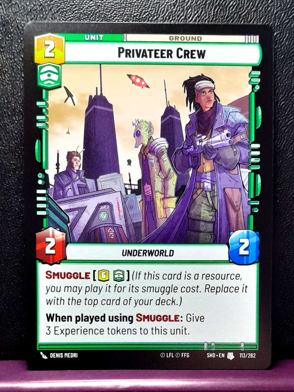 Star Wars Unlimited - Shadows of the Galaxy - Privateer Crew 113/262 - NM