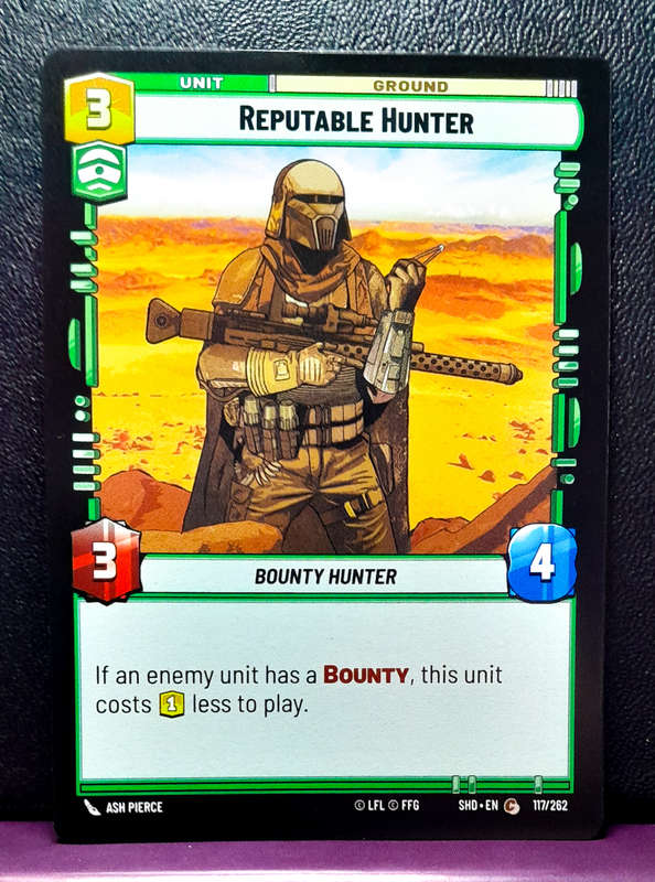 Star Wars Unlimited - Shadows of the Galaxy - Reputable Hunter 117/262 - NM