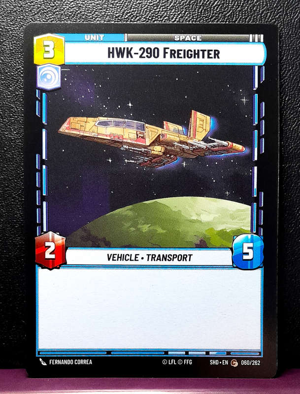 Star Wars Unlimited - Shadows of the Galaxy - HWK-290 Freighter 060/262 - NM