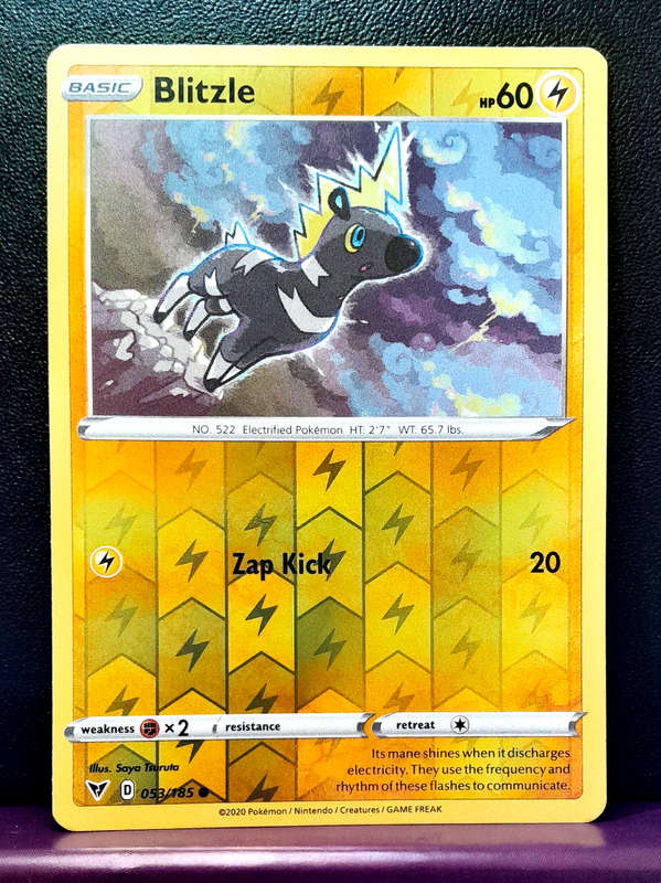 Pokemon Cards - Blitzle 053/185 - Reverse Holo - Vivid Voltage (NM)