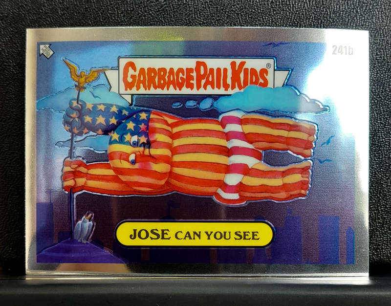 Topps Trading Card - Garbage Pail Kids - Jose Can You See 241b - Chrome Foil - 2023 (NM)