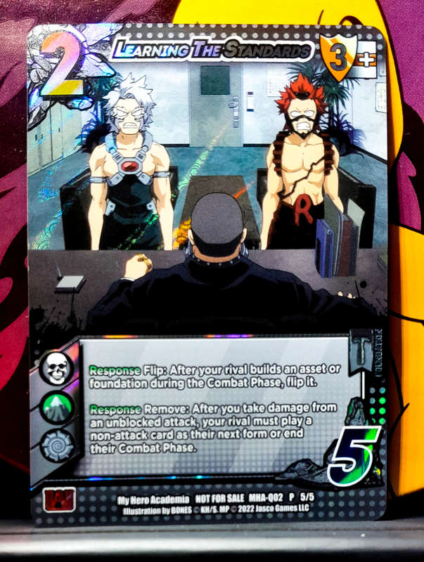 My Hero Academia CCG - 1st Edition- Universus - Learning the Standard 5/5 - Promo - Holofoil - NM