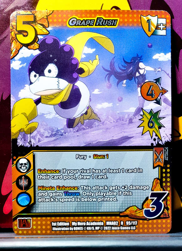 My Hero Academia CCG - 1st Edition- Universus - Airstream Driver 2/117 - UR - Holofoil - 2022 NM