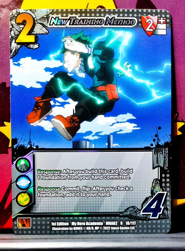 My Hero Academia CCG - 1st Edition- Universus - New Training Method 18/117 - R - Holofoil - 2022 NM