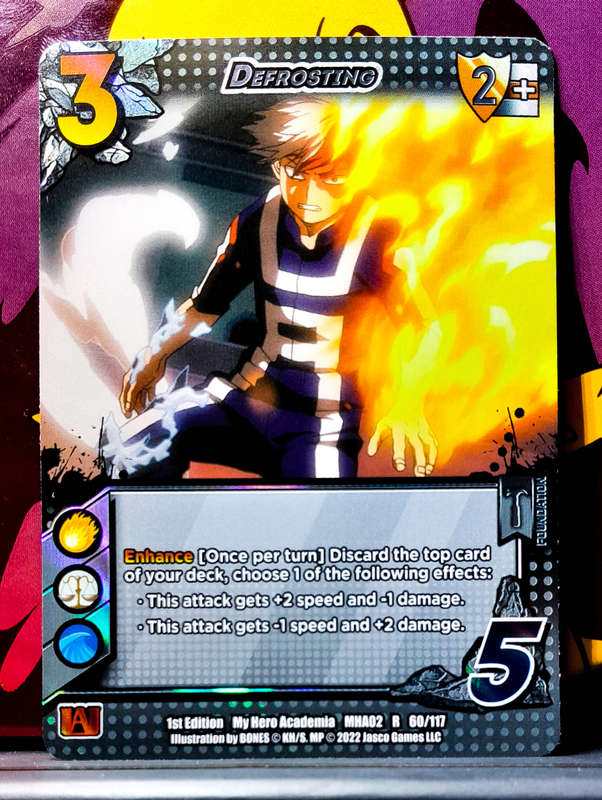 My Hero Academia CCG - 1st Edition- Universus - Defrosting 66/117 - R - Holofoil - 2022 NM