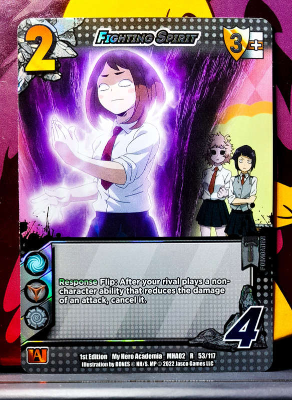 My Hero Academia CCG - 1st Edition- Universus - Fighting Spirit 53/117 - R - Holofoil - 2022 NM