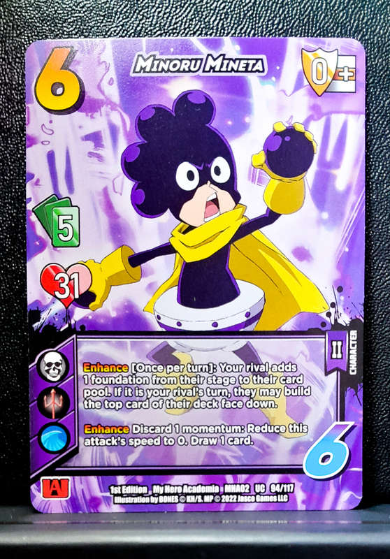 My Hero Academia CCG - 1st Edition- Minoru Mineta 94/117 - Character Card - Non-foil - NM
