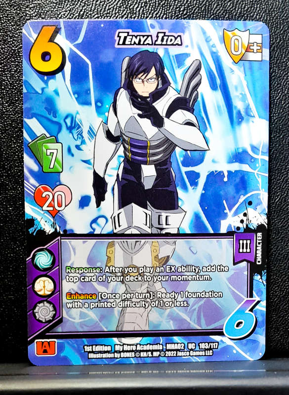 My Hero Academia CCG - 1st Edition- Tenya Iida 103/117 - Character Card - Non-foil - NM