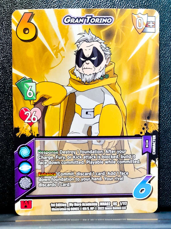 My Hero Academia CCG - 1st Edition- Gran Torino 1/117 - Character Card - Non-foil - NM