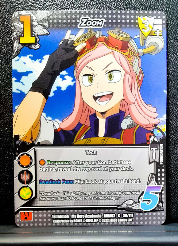 My Hero Academia CCG - 1st Edition- Universus - Zoom 36/117 - 2022 NM