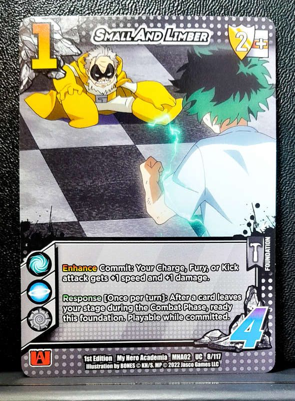 My Hero Academia CCG - 1st Edition- Universus - Small And LImber 8/117 - 2022 NM