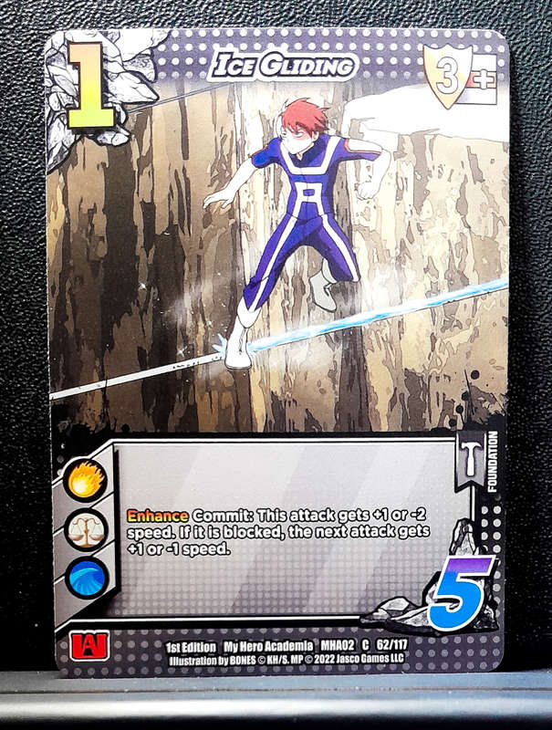 My Hero Academia CCG - 1st Edition- Universus - Ice Gliding 62/117 - 2022 NM