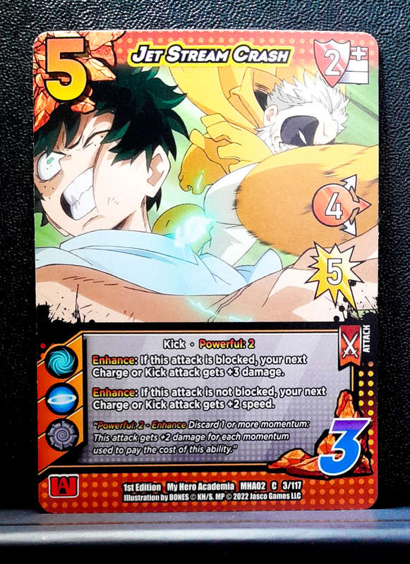 My Hero Academia CCG - 1st Edition- Universus - Jet Stream Crash 3/117 - 2022 NM