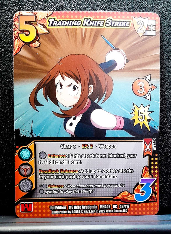 My Hero Academia CCG - 1st Edition- Universus - Training Knife Strike 49/117 - 2022 NM