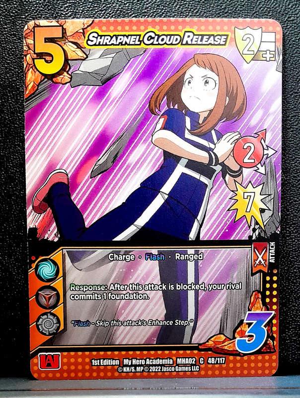 My Hero Academia CCG - 1st Edition- Universus - Sharpnel Cloud Release 48/117 - 2022 NM
