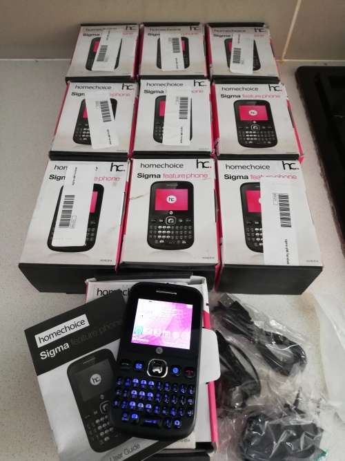 **20x Brand New Homechoice  Duel Sim Sigma  Feature Phones with 4GB Memory Cards**
