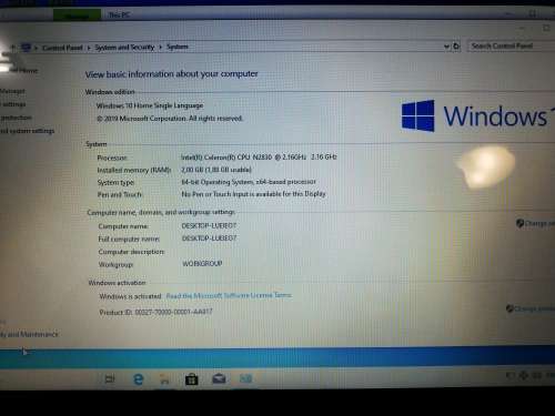 ***Demo Model Proline Homechoice Laptop. with charger****R99 Freight******