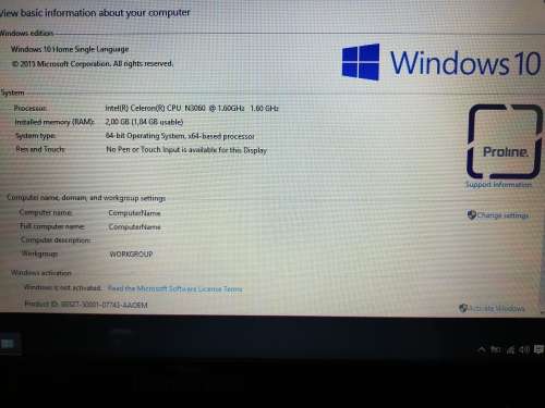 **LIMITED STOCK***BRAND NEW PROLINE HC VIRGO 3G LAPTOP. 15,6" IN BOX***