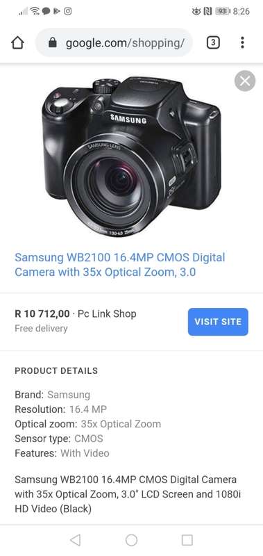 ******SAMSUNG WB2100 FULL HD DIGITAL CAMERA, LIKE NEW IN BAG AND STRAP***