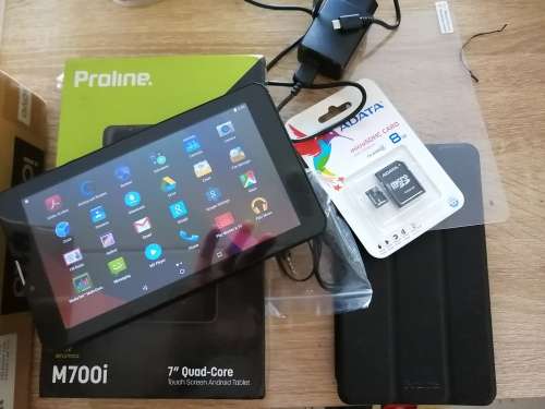 *5 AVALIABLE* NEW PROLINE DUEL SIM 3G TABLET, COVER ,SCREEN PROTECTOR, 8GB M/CARD ETC*R99 FREIGHT*