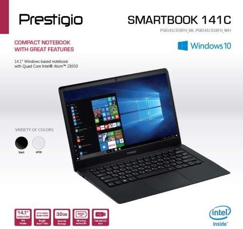 ****BRAND NEW PRESTIGIO 141C SMARTBOOK*FREE NEW CANON PRINTER AND LAPTOP BAG******