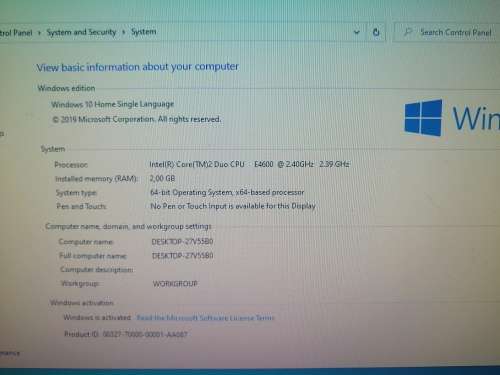 ***ESSENTIAL SERVICE APPROVED***DELL PC BOX WITH NEW LENOVO KEYBOARD AND GAMING MOUSE***