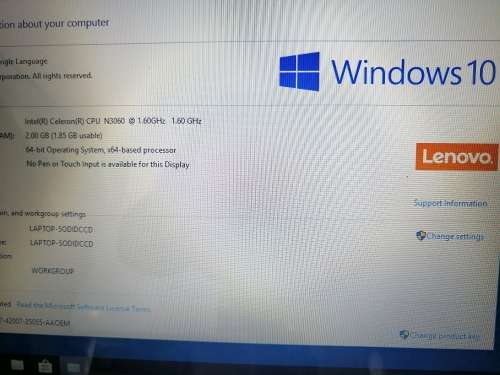 **RED LENOVO IDEAPAD 100S-141BE LAPTOP. THIN AND LIGHT , OVER 9HR BATTERY LIIFE ***