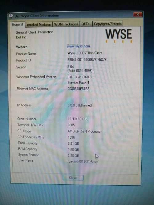 *LAST ONE LEFT**Dell Wyse D90D7 Thin Client **AMD G-T56N,KEYBOARD AND MOUSE INCL**