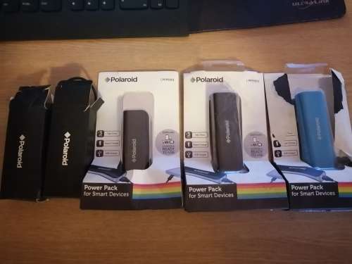 ***LATE ENTRY**LOT OF 5 X POLAROID 2200MaH LITHIUM BATTERY POWER PACK***3HRS TALK TIME, RAPID CHARGE