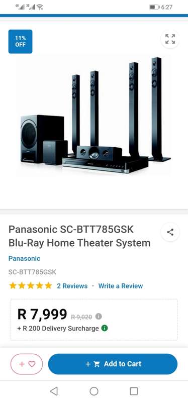 **BRAND NEW PANASONIC  SA-BTT785, 3D BLUERAY.BLUETOOTH, 1000W, 5.1 (CD TRAY NOT OPENING)****