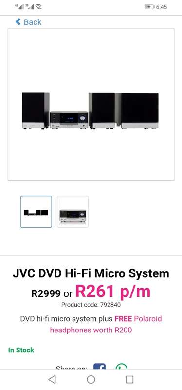*STARTING @R1*JVC UX-DN721 BLUETOOTH,DVD HI FI SYSTEM(FAULTY)READ AD*R3400 NEW PRICE**