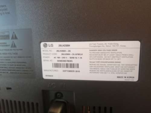 **LATE ENTRY*****LG 26LH200H FLAT SCREEN LCD HOTEL TV****